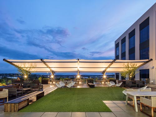 Cantilever Wing Cabled Shade Structure - Image 3