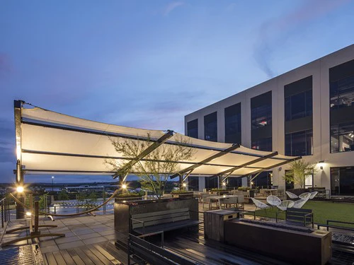 Cantilever Wing Cabled Shade Structure - Image 4