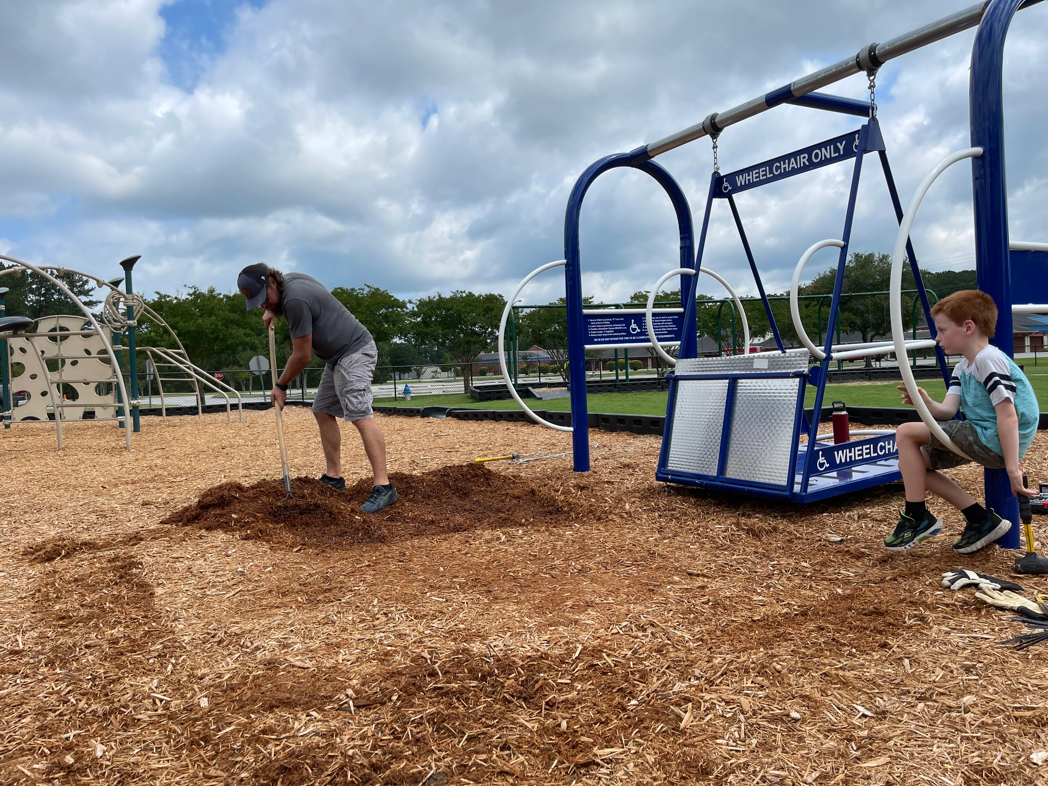 Freedom Glider ADA Accessible Swing Set Platform - Image 5