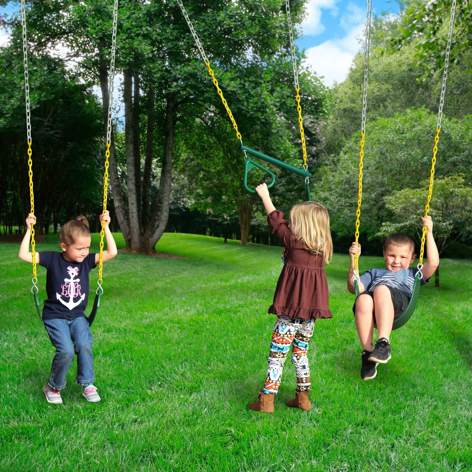 High Point Wooden Swing Set - Image 7