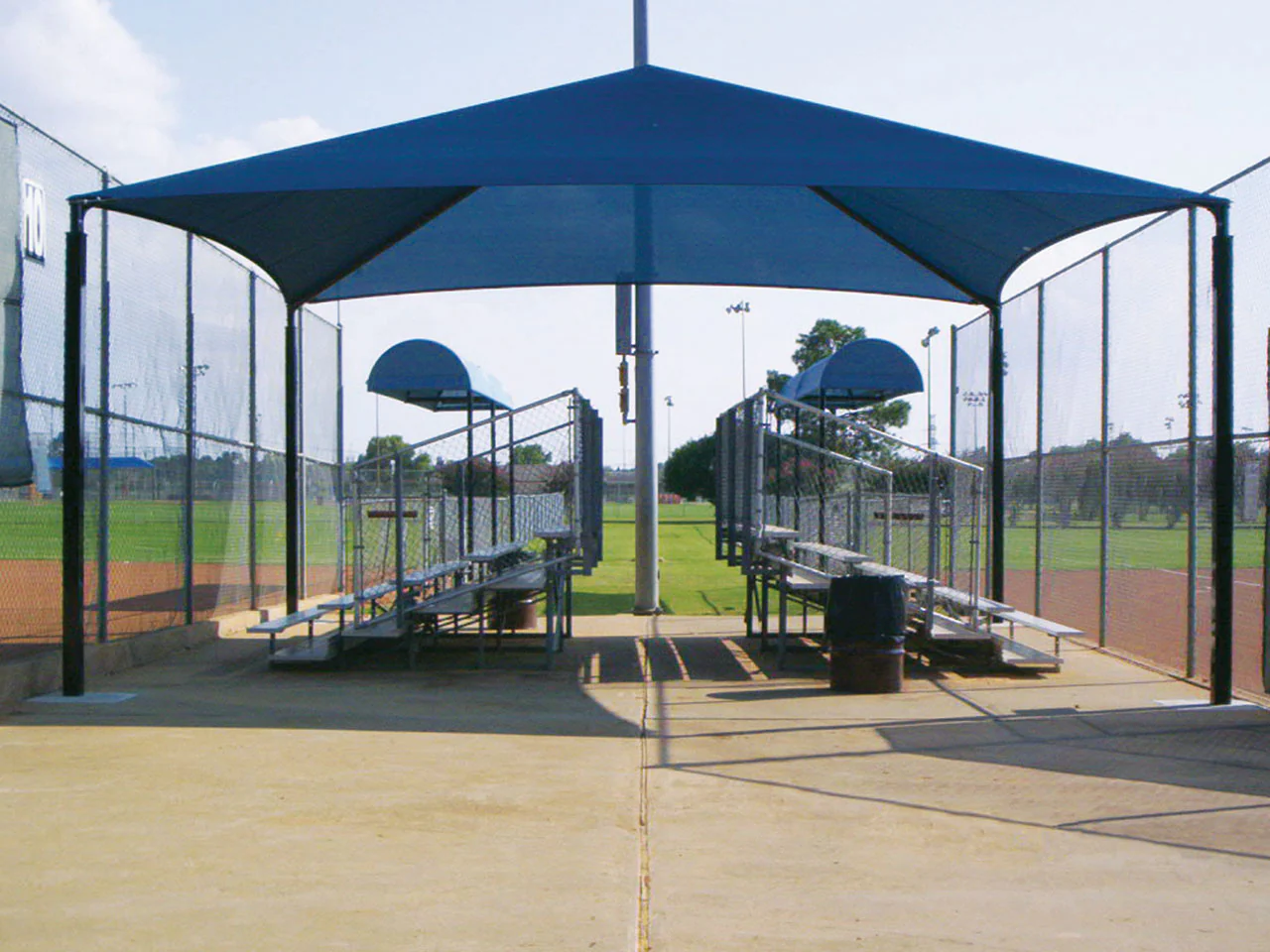 Hip Roof Shade Structure with 4 Posts and 12 Foot Entry - Image 7