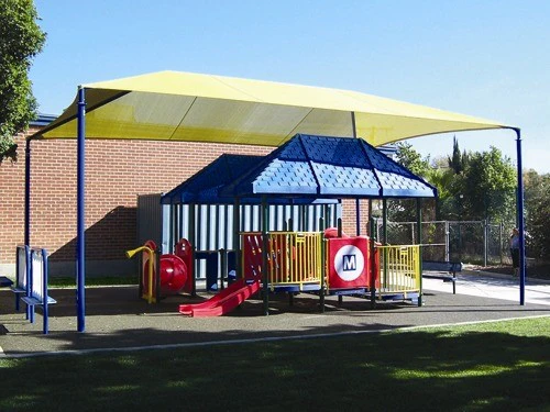 Hip Roof Shade Structure with 4 Posts and 12 Foot Entry - Image 8