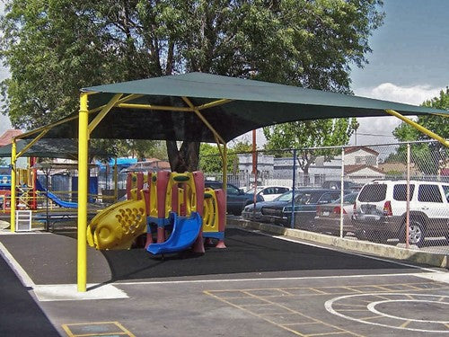 Hip Roof Shade Structure with 4 Posts and 10 Foot Entry - Image 5