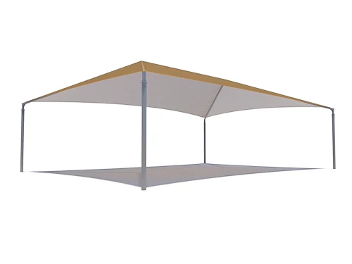 Hip Roof Shade Structure with 4 Posts and 8 Foot Entry - Image 7