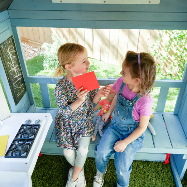 Timber Trail Wooden Outdoor Playhouse - Image 5