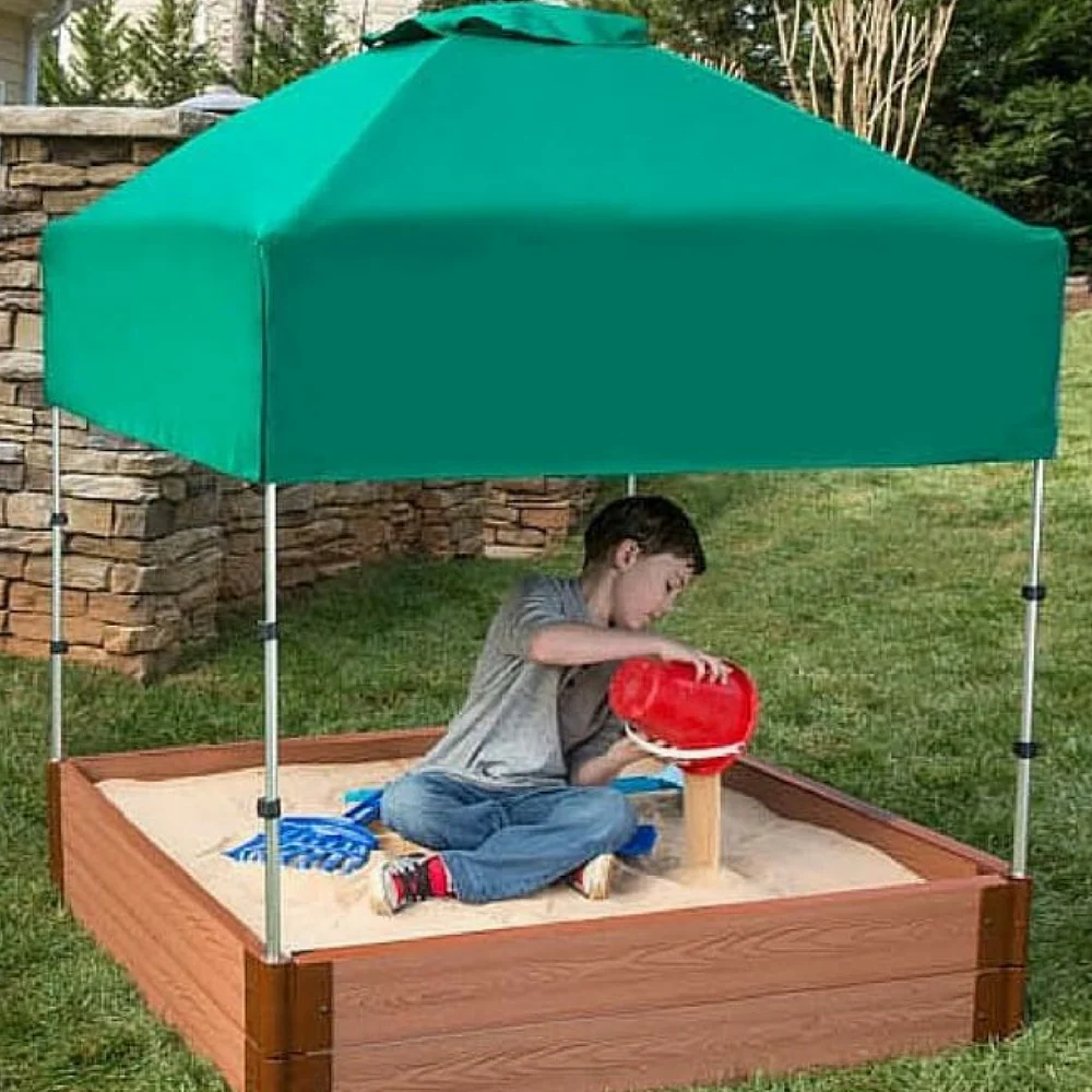 Tool-Free Classic Sienna Composite Square Sandbox Kit - Image 3